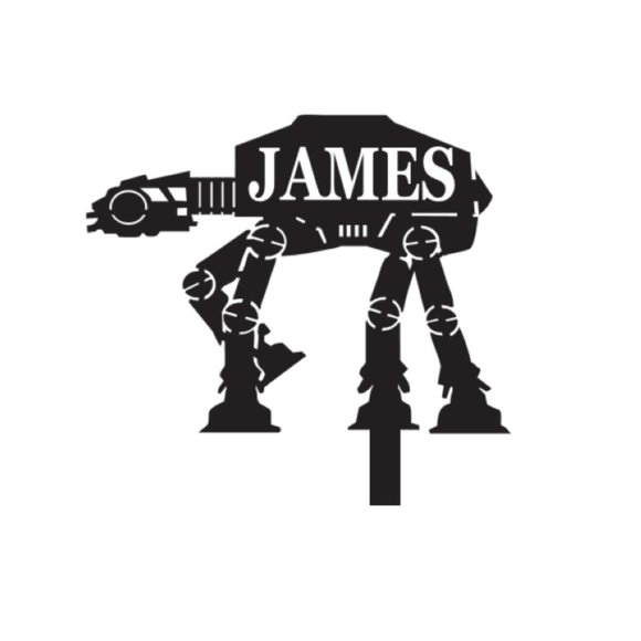 Monogram Large Name Star Wars Walker Topper - Picture 2 of 2